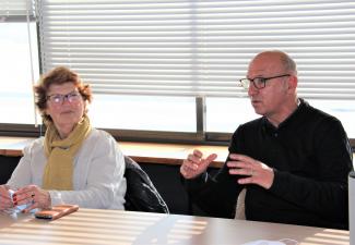 Andrée Ibal, présidente de l'Udaf, et son directeur, Thibault Tornabene.