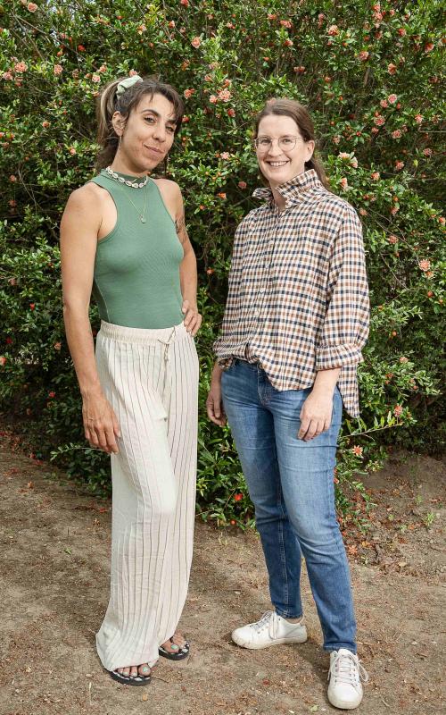 Laura Pfeffen et Anne Canovas
