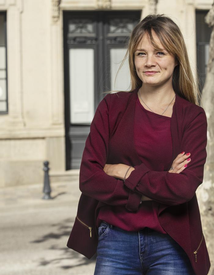 Portrait de Marine Le Louer, chargée de mission projets territoriaux au Département de l'Aude.