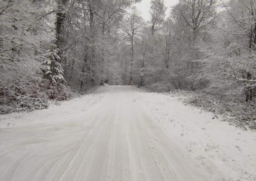 paysage de neige aude