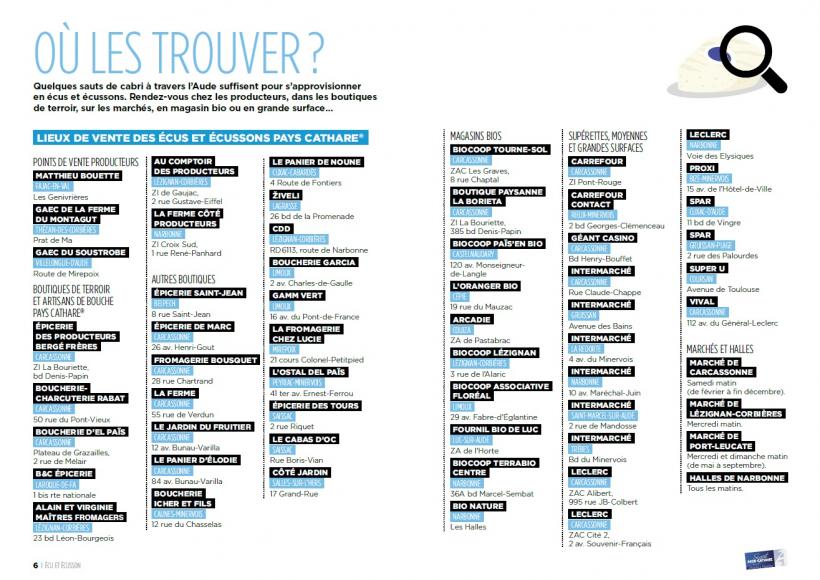 Liste de commerçants 