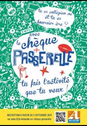 Affiche chèque passerelle